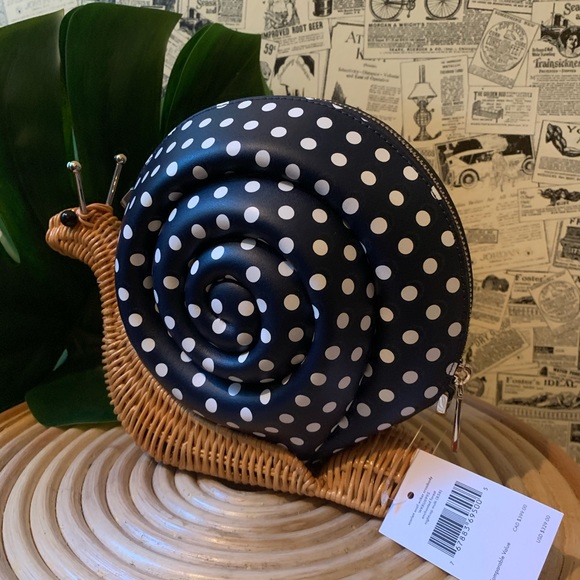 Enchanted Forest Wicker Scarlet Snail Kate Spade - Picture 2 of 15